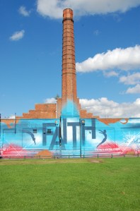 mohammed ali's "a leap of faith" mural"; photo by salem pearce