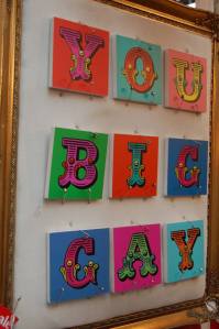 tiles, with an oddly apropos message, for sale in old spitalfields market in london; photo by salem pearce