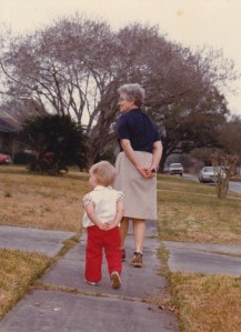 i started trying to walk in my grandmother's steps at an early age; photo by gay lee pearce