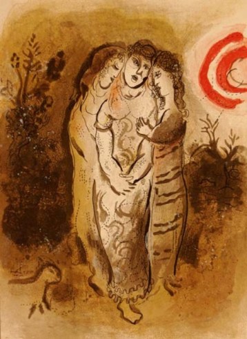 1960Chagall_Bible_Naomiandherdaughtersinlaw